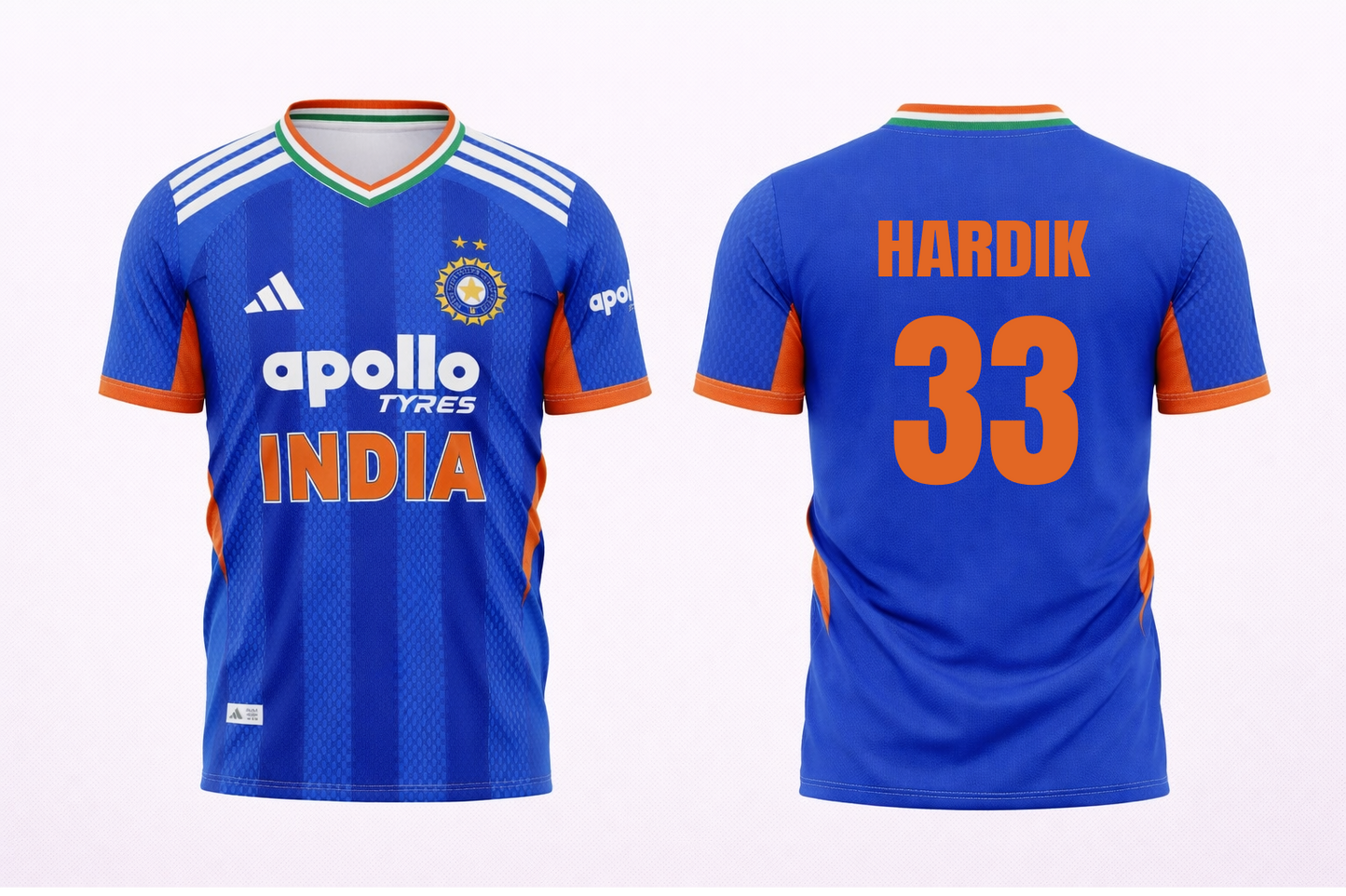 JerseyJunction Customized Replica Hardik Pandya India T20 2026 Cricket Jersey