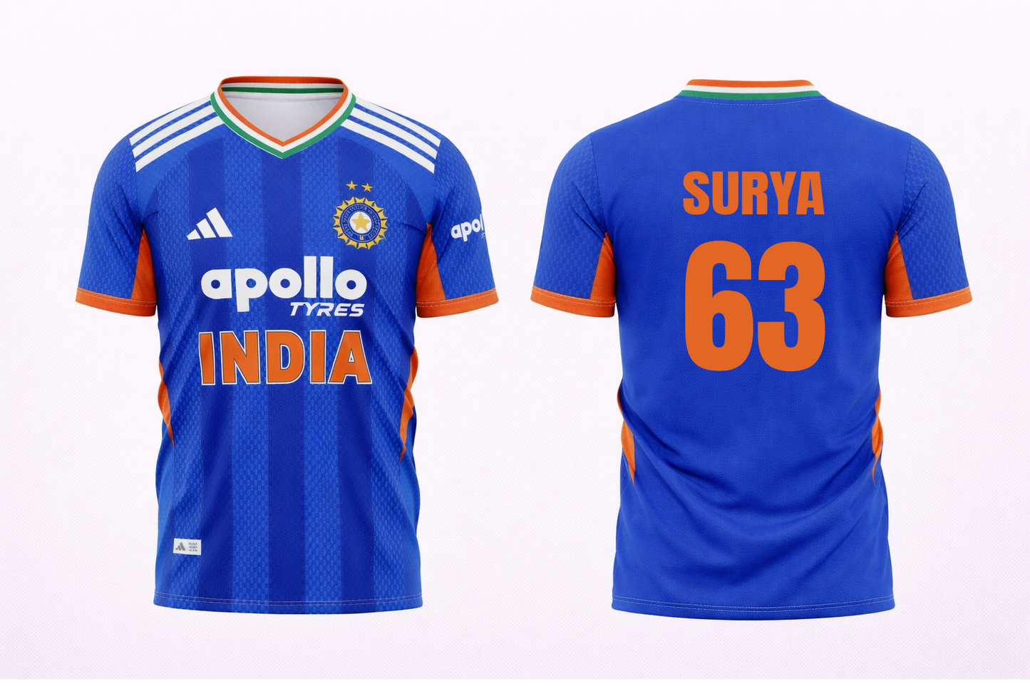 JerseyJunction Customized Replica Suryakumar Yadav India T20 2026 Cricket Jersey