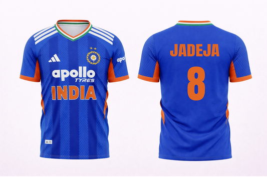 JerseyJunction Customized Replica Ravindra Jadeja India T20 2026 Cricket Jersey