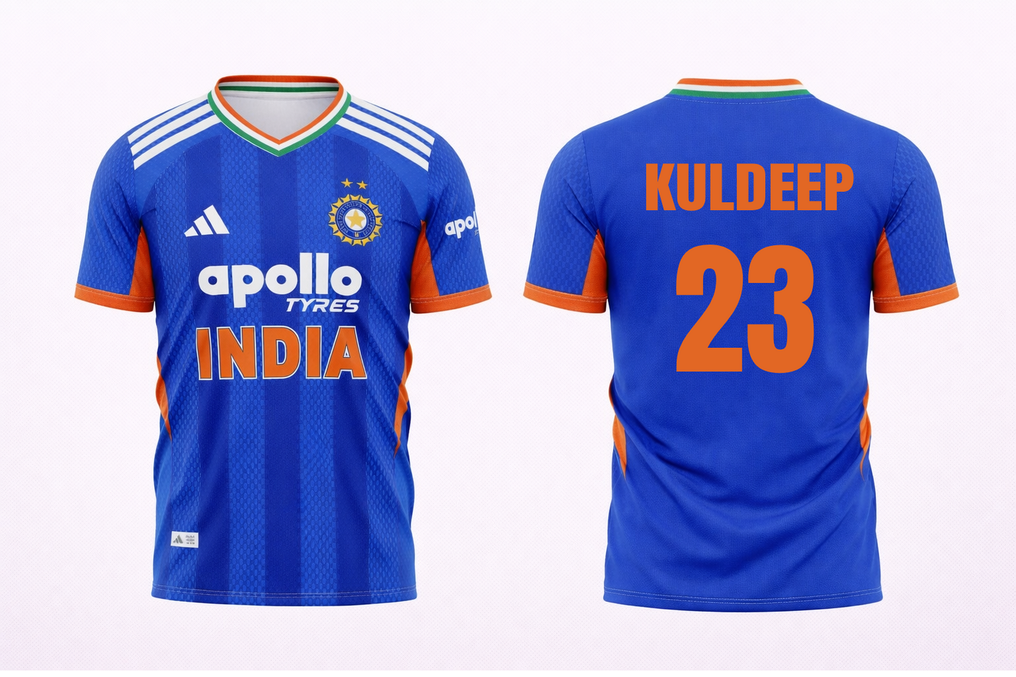 JerseyJunction Customized Replica Kuldeep Yadav India T20 2026 Cricket Jersey