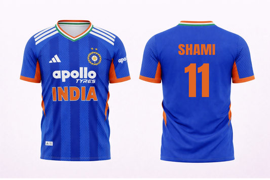 JerseyJunction Customized Replica Mohammed Shami India T20 2026 Cricket Jersey
