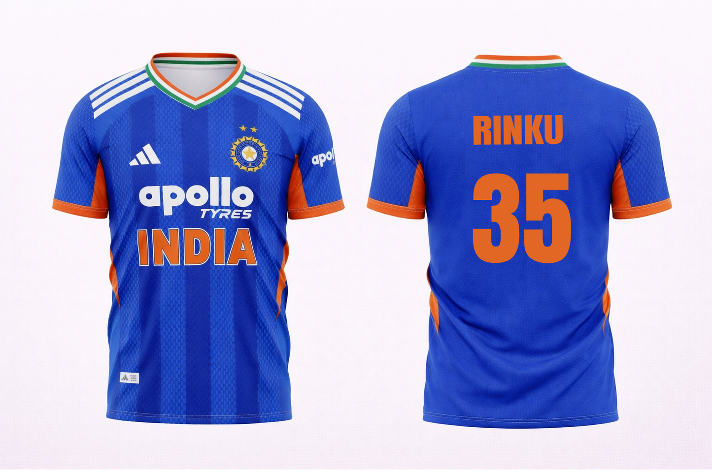 JerseyJunction Customized Replica Rinku Singh India T20 2026 Cricket Jersey