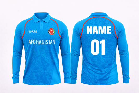 JerseyJuntion Customized Afghanistan Champions Trophy Jersey 2025 full sleeves