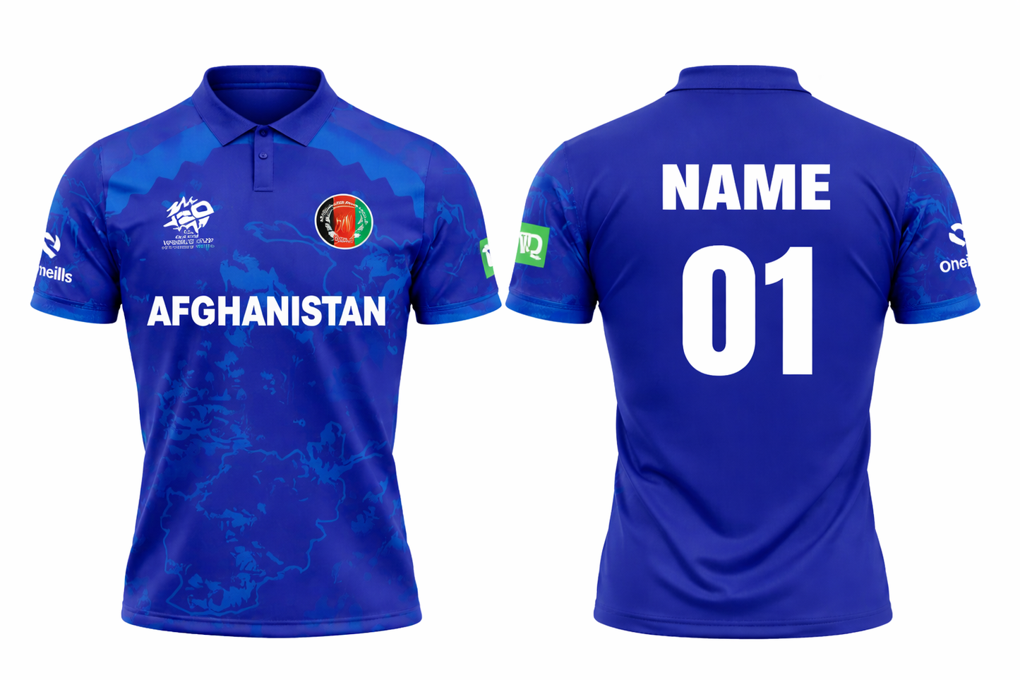 JerseyJunction Customized Replica Afghanistan World Cup 2024 Half Sleeves Fan Jersey