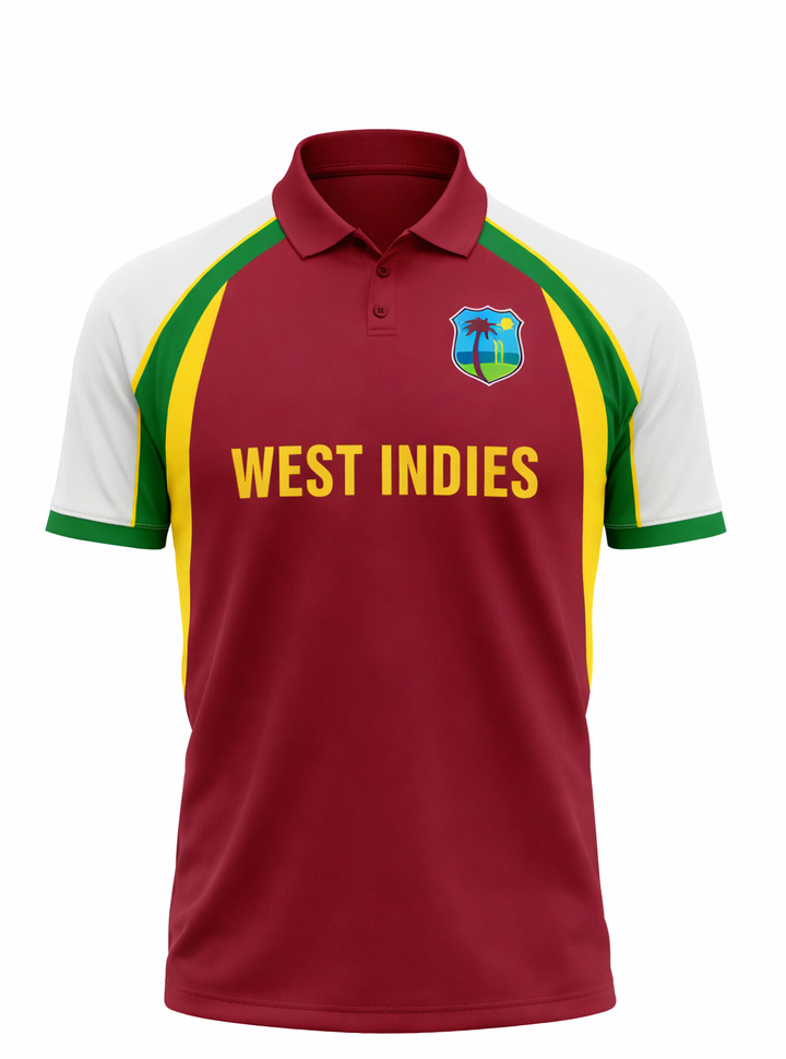 JerseyJunction Customized Replica West Indies World Cup 2007 Half Sleeves Cricket Jersey