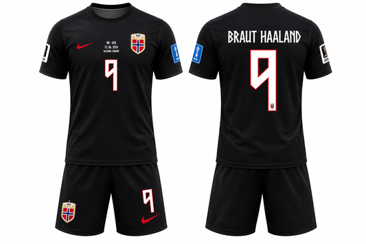 Norway away jersey with white shorts customizable