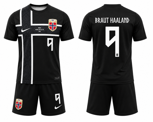 Norway away jersey with white shorts customizable fanmade