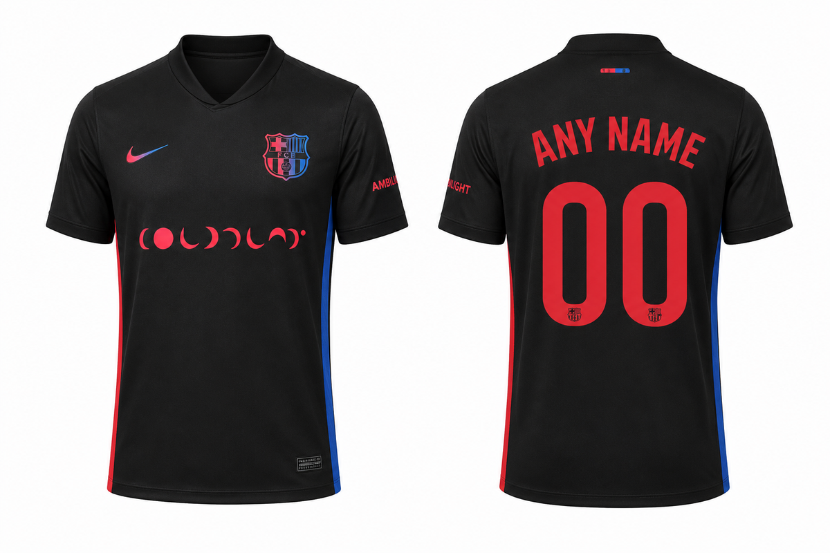 JerseyJunction FC Barcelona Away X Coldplay Jersey 2024-25