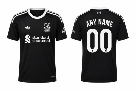 JerseyJunction Liverpool Black GoalKeeper Jersey 2025-26