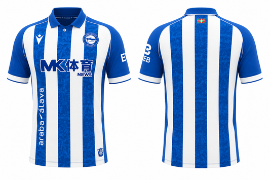 JerseyJunction Macron Alavés 26-27 Home Kit print your name number