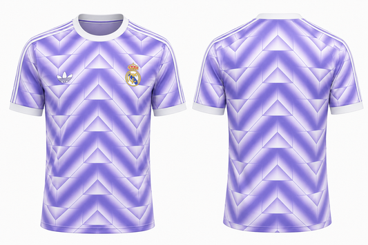 Real Madrid Retro Purple Football Jersey 2026 | Customized Name & Number