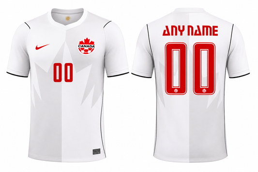 Jerseyjunction White Canada Soccer 2026 Third Stadium Replica Custom Jersey