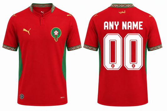 Jerseyjunction Morocco 2026 Home Kit| custom name number