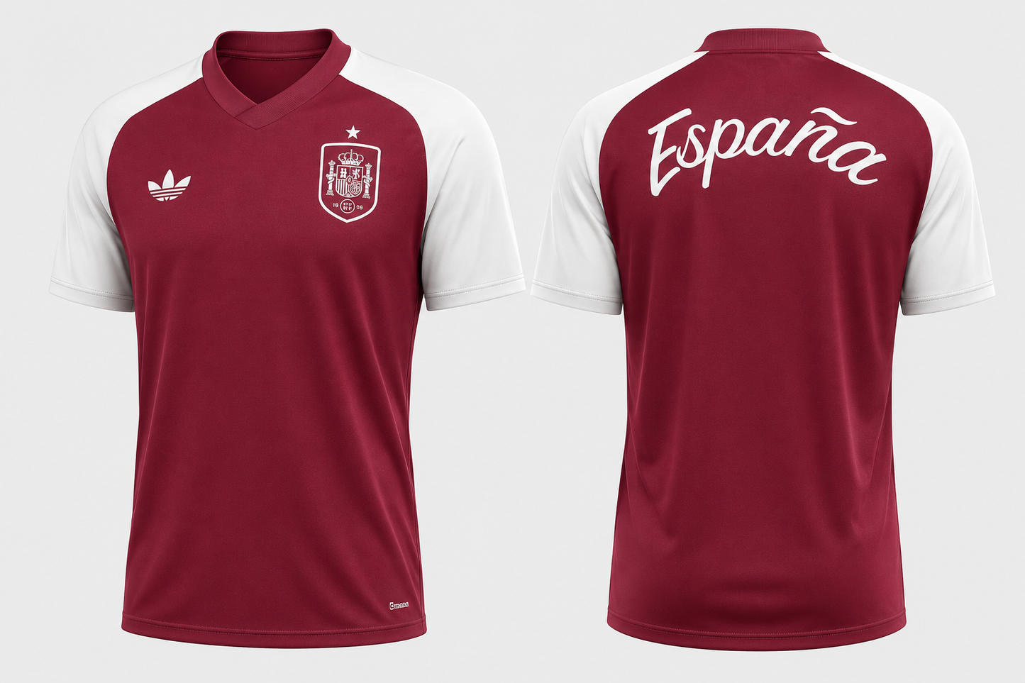 JerseyJunction Spain Training T-Shirt Pre Match Away World Cup 2026 - Collegiate Burgundy