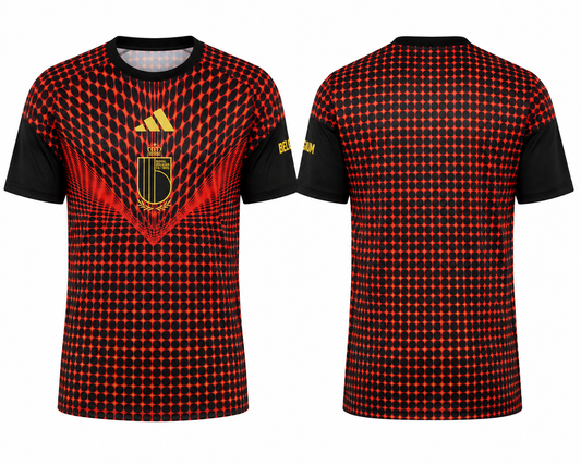 JerseyJuntion Customized Belgium 2026 Pre-Match Home – Men’s Fan