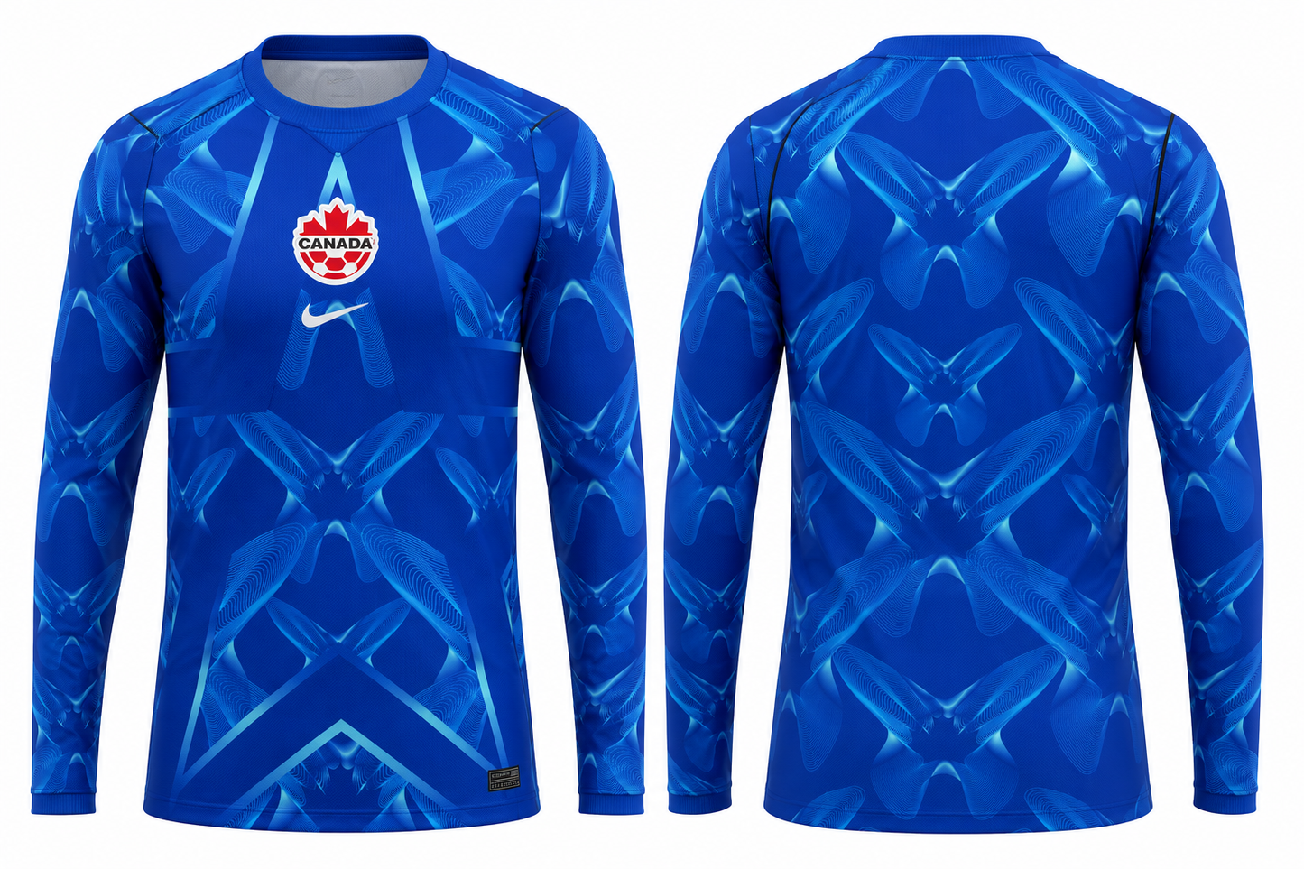 JerseyJunctionUnisex Nike Blue Canada Soccer 2026 Stadium Replica Goalkeeper Jersey