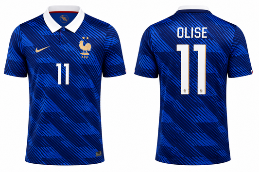 France Home Shirt World Cup 2026 OLISE 11