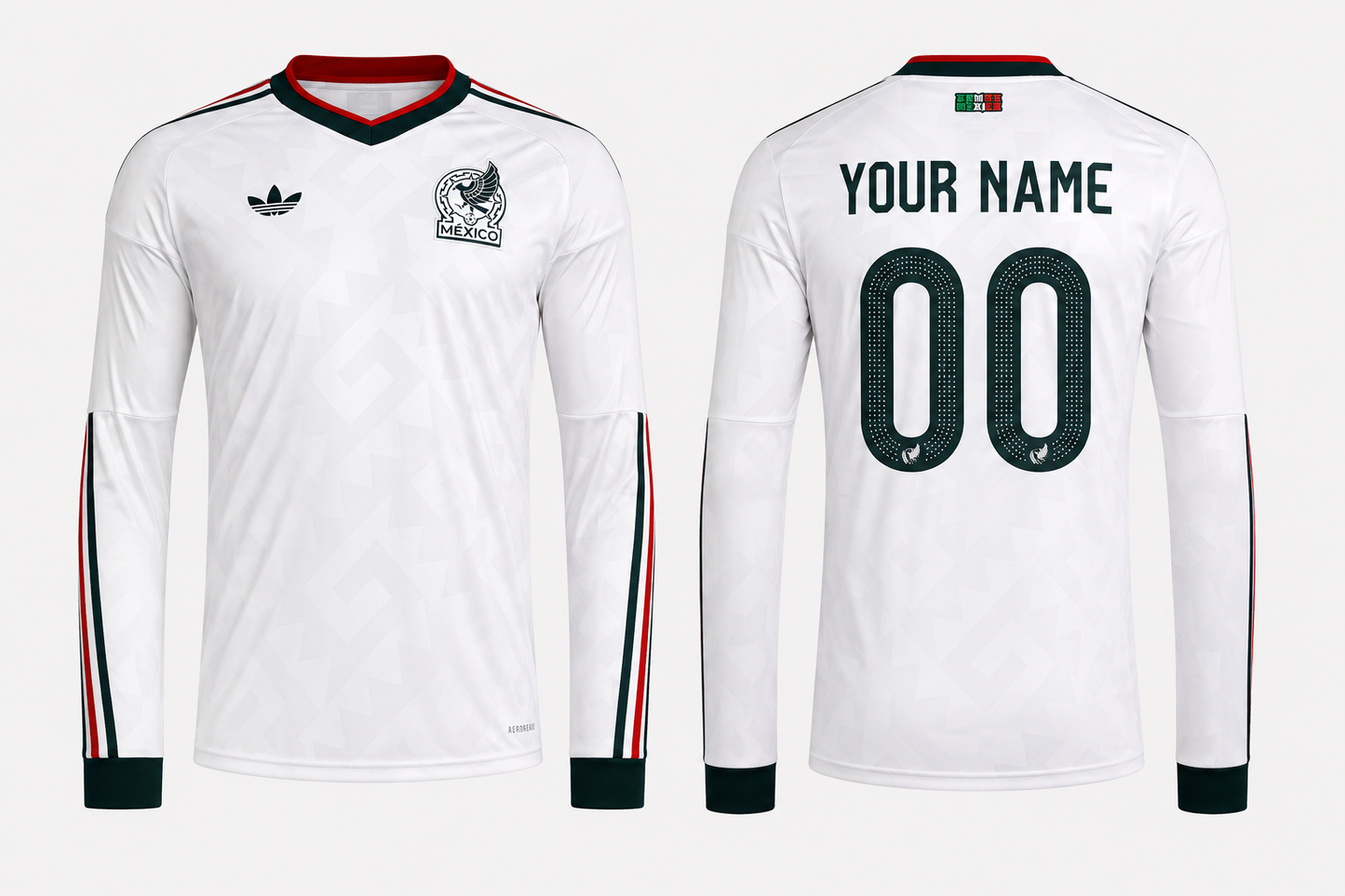 Jersey Junction  Mexico Away 2026 Long Sleeve Stadium Jersey customized