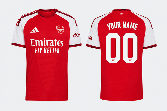 Jersey Junction  Arsenal 26-27 Home Kit print your name number