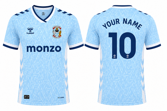 Jersey Junction Coventry 26-27 Premier League Home Kit print your name number