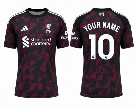 Jersey Junction Liverpool 26-27 Third Kit print your name number