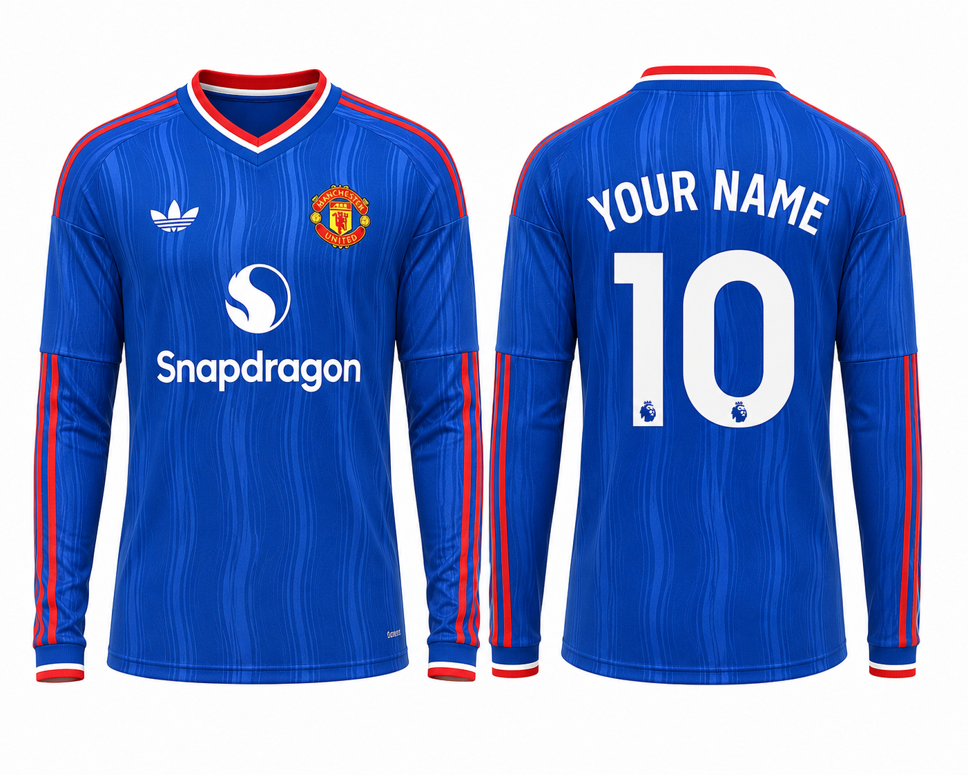 Jersey Junction  Manchester United 26-27 Away Kit full sleeves  print your name number