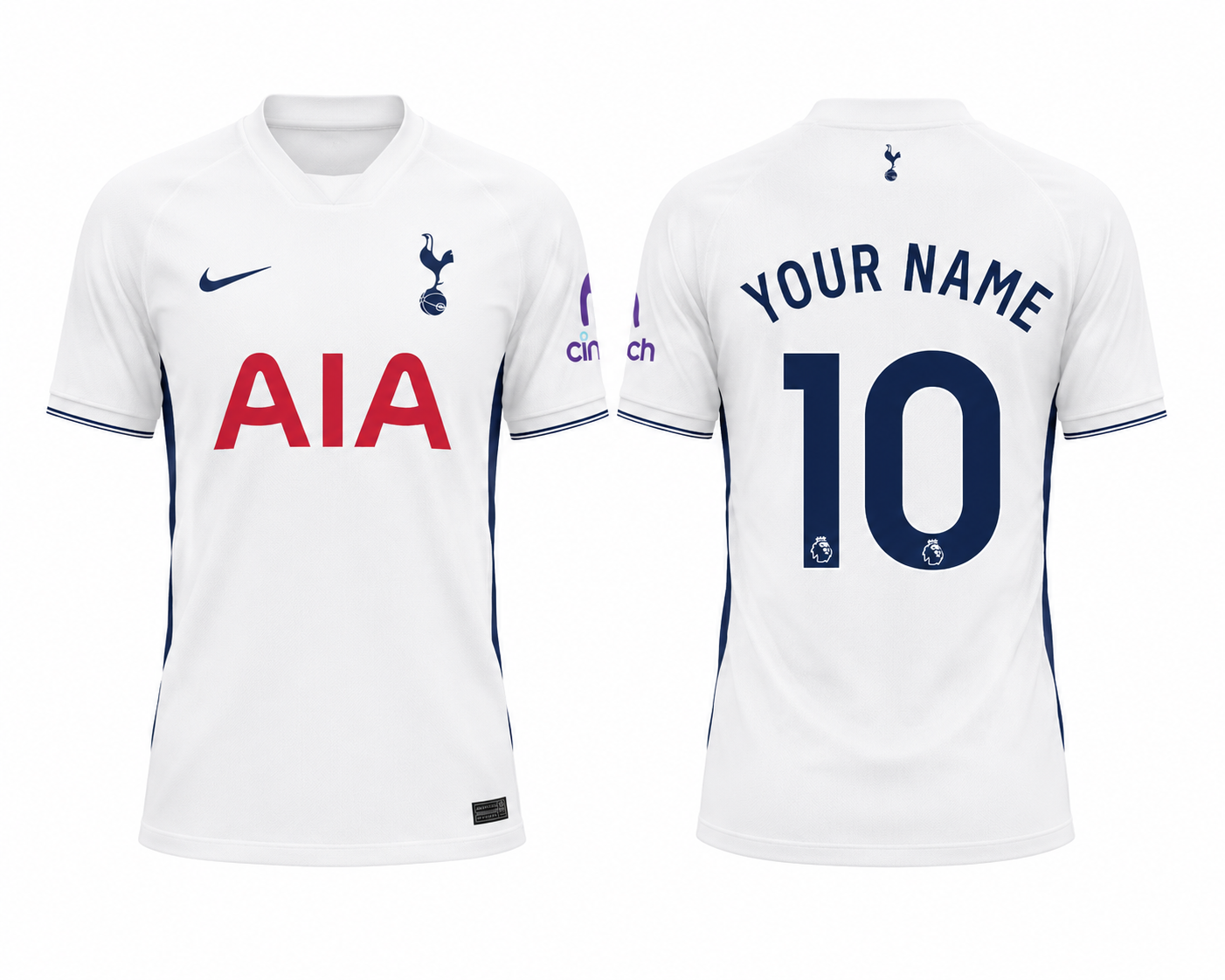 Jersey Junction Tottenham 26-27 Home Kit  print your name number