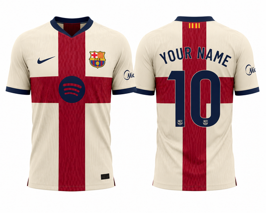 Jersey Junction FC Barcelona 26-27 Special Fourth Kit  print your name number