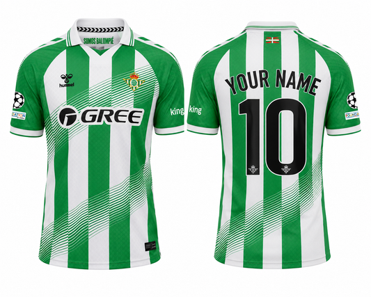 JerseyJunction  Real Betis 26-27 Home Kit print your name number