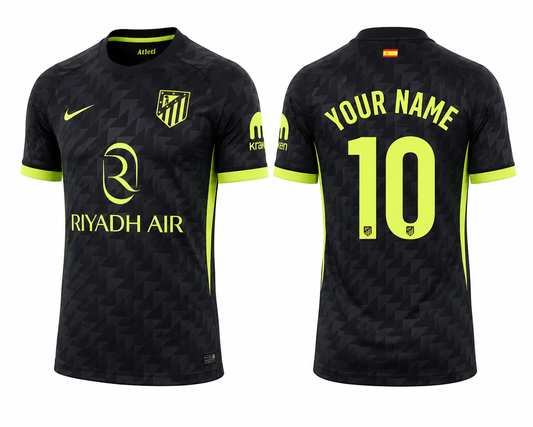 JerseyJunction Atletico Madrid 26-27 Away Kit print your name number