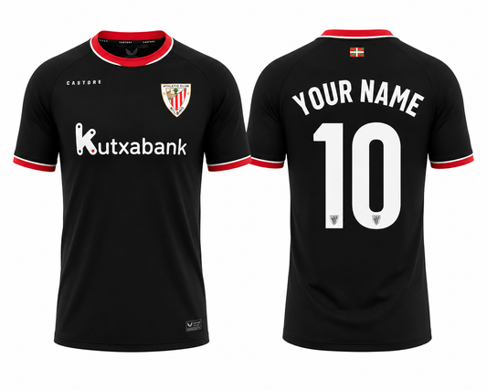 JerseyJunction Athletic Bilbao 26-27 Away Kit print your name number