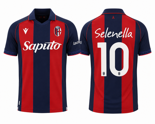 JerseyJunction Bologna 26-27 Home Kit  print your name number