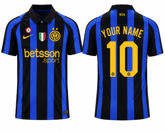 JerseyJunction Inter Milan 26-27 Home Kit print your name number