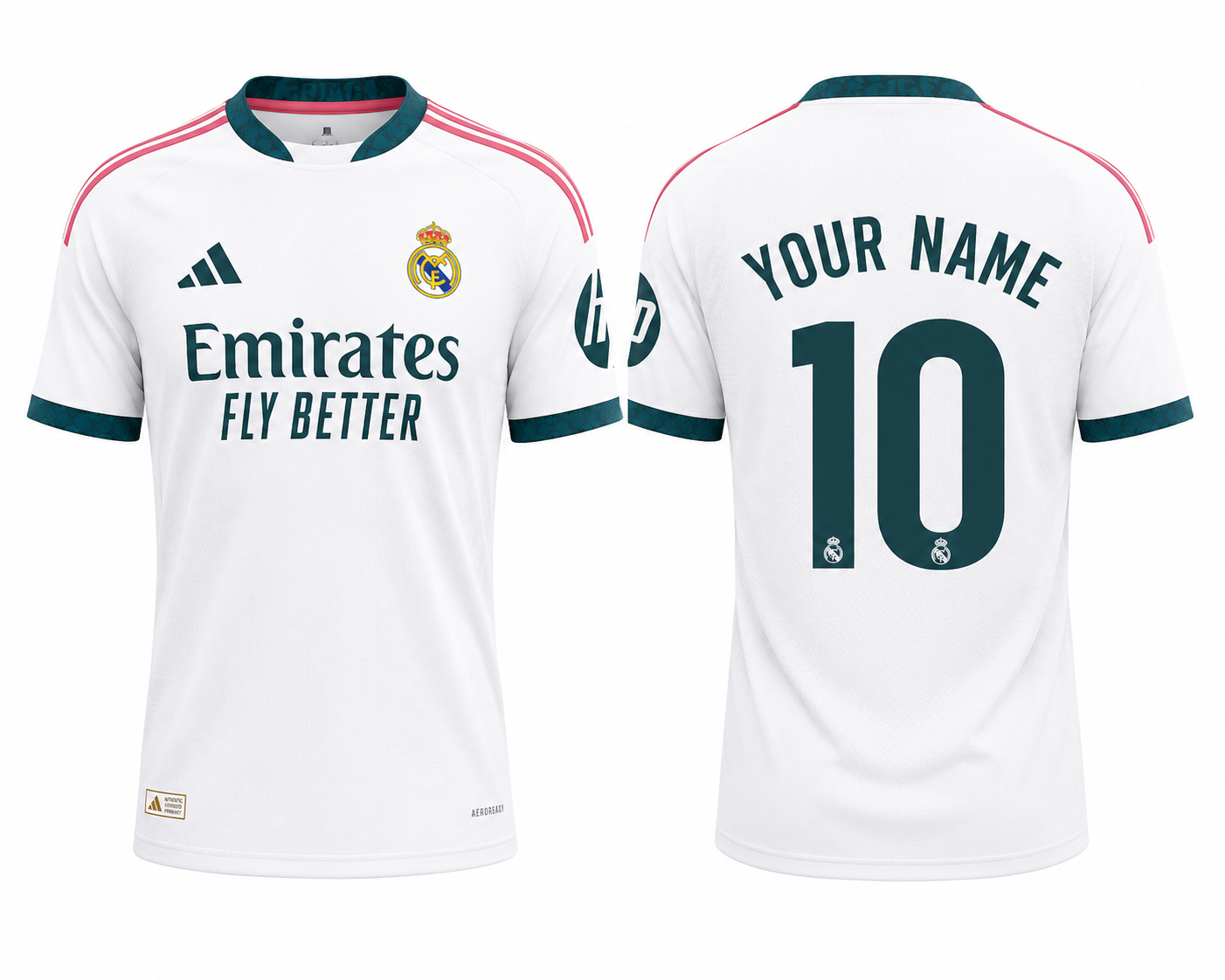 JerseyJunction Real Madrid 26-27 Home Kit print your name number