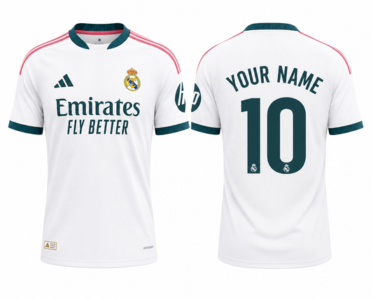 JerseyJunction Real Madrid 26-27 Home Kit print your name number