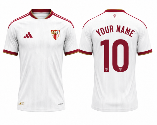JerseyJunction Sevilla 26-27 Home Kit print your name number