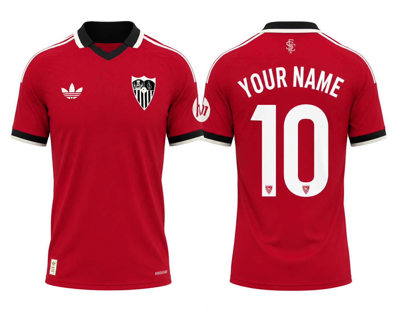 JerseyJunction Sevilla 26-27 Away Kit print your name number