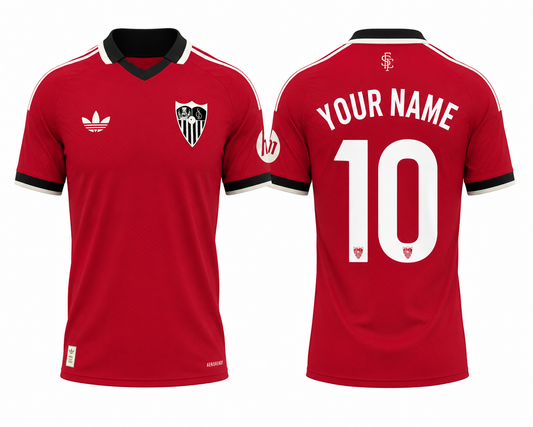 JerseyJunction Sevilla 26-27 Away Kit print your name number