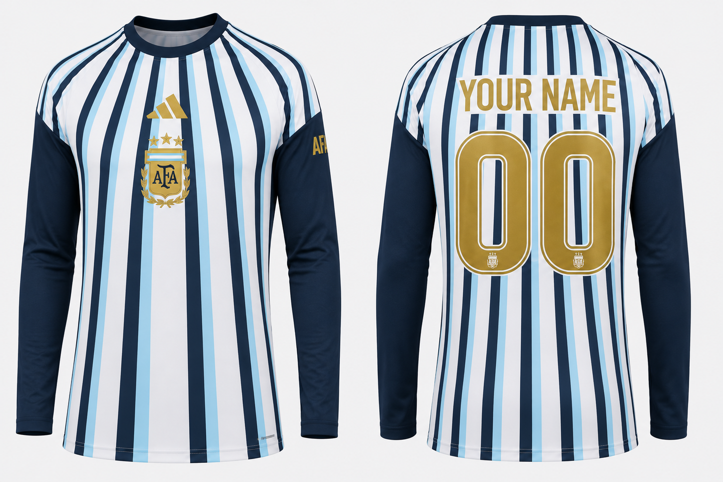 Jersey Junction Argentina 26 Home Pre Match Jersey with your name number fullsleeves