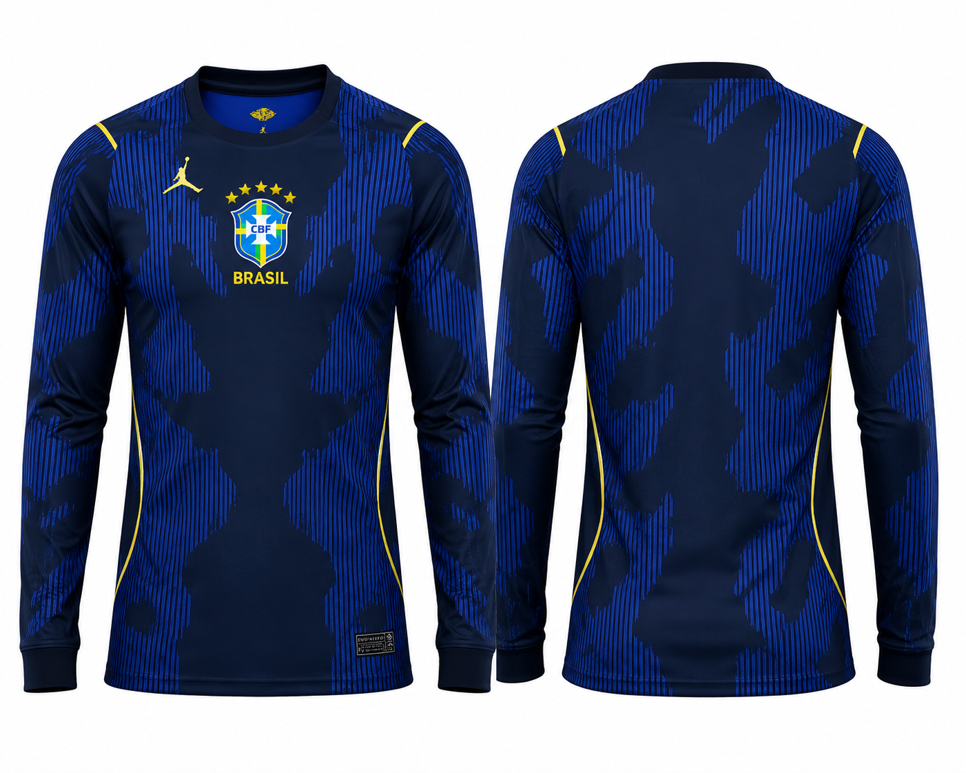 Brazil Away Jersey 2026 Worldcup Long Sleeves customizable