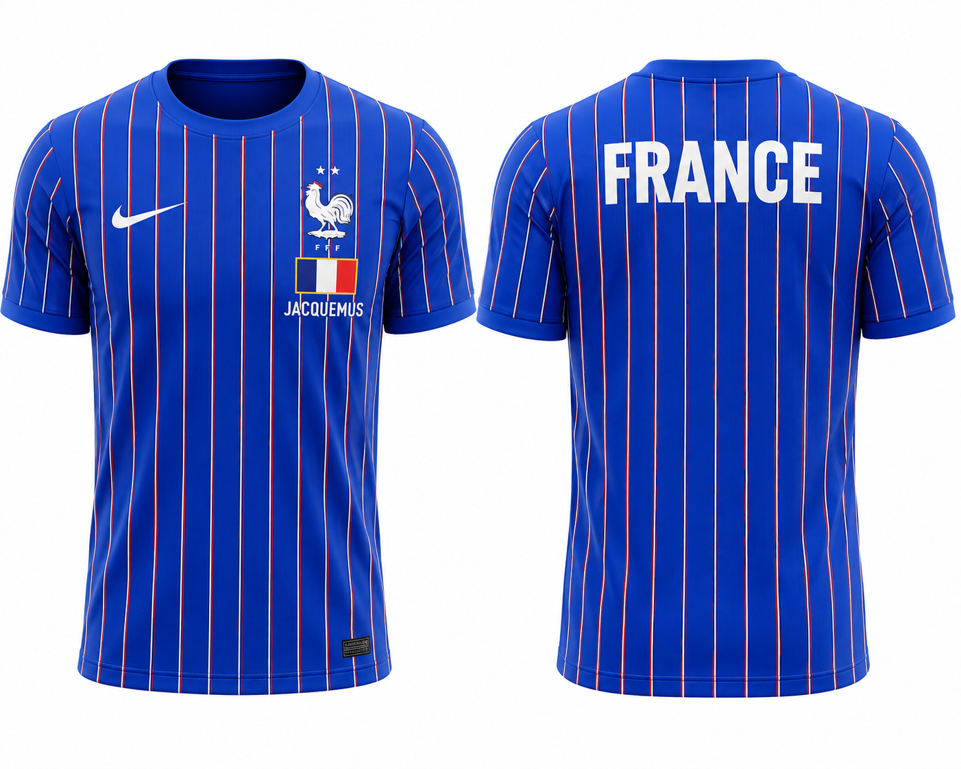 JerseyJunction France Blue Pinstripe Special Edition Jersey 2026 – Premium Fan Version