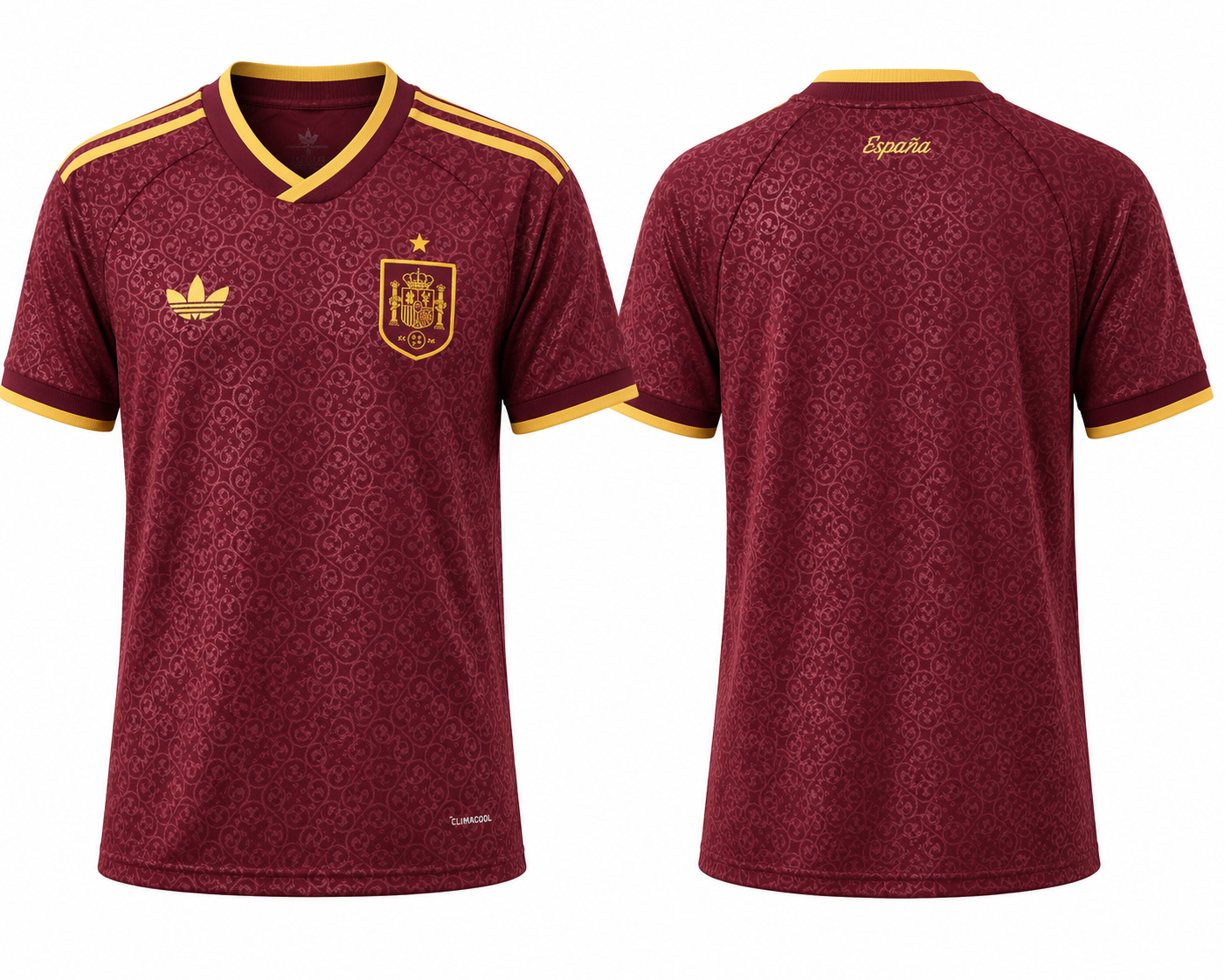 JerseyJunction Spain Maroon Heritage Jersey 2026 – Custom Name & Number