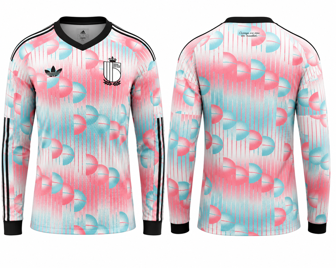 JerseyJunction Japan Pink & Sky Blue Full Sleeve Football Jersey 2026 – Custom Name & Number