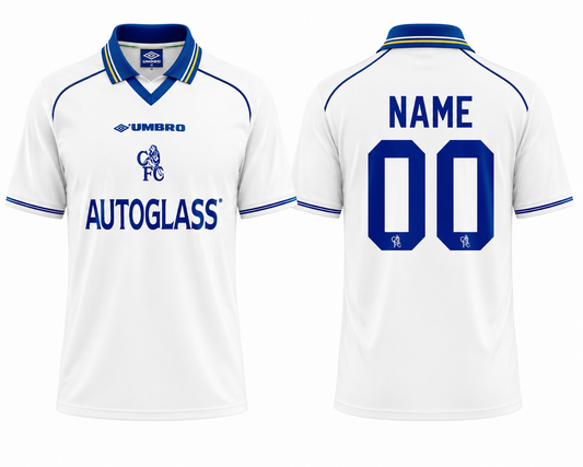 Jerseyjunction Chelsea 1997-98 Away Retro Football Jersey | Custom Name & Number Soccer Jersey