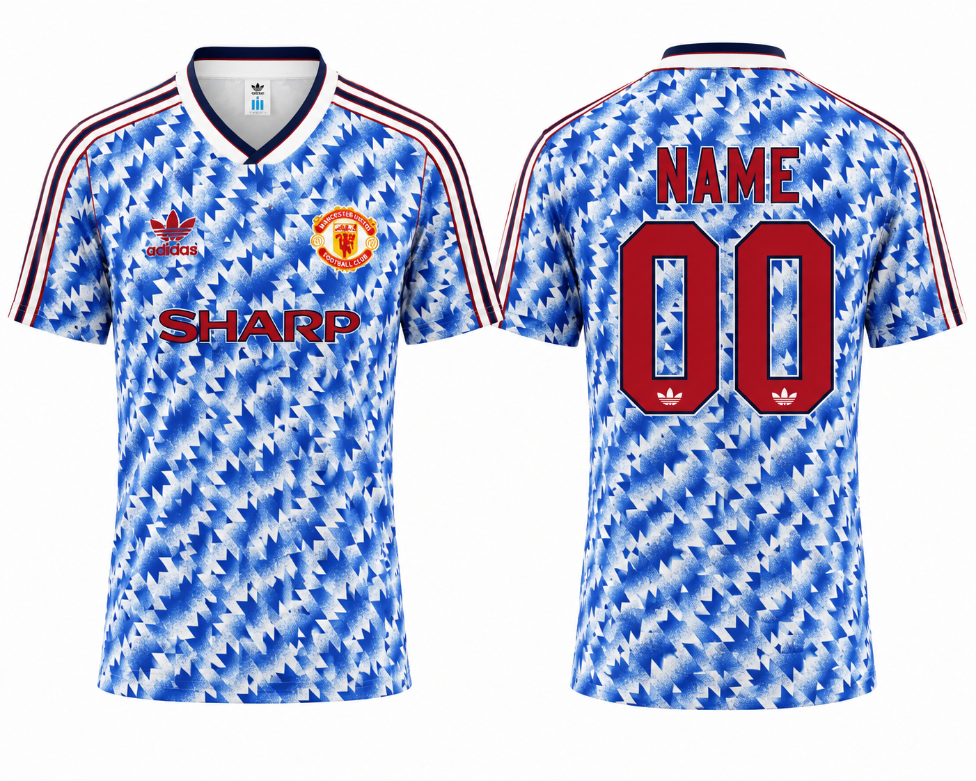 Jerseyjunction Manchester United 1990-92 Away Retro Football Jersey | Custom Name & Number Soccer Jersey