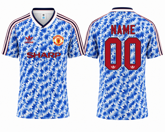 Jerseyjunction Manchester United 1990-92 Away Retro Football Jersey | Custom Name & Number Soccer Jersey
