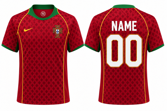 Jerseyjunction Portugal 2006 Home Retro Football Jersey | Custom Name & Number Soccer Jersey