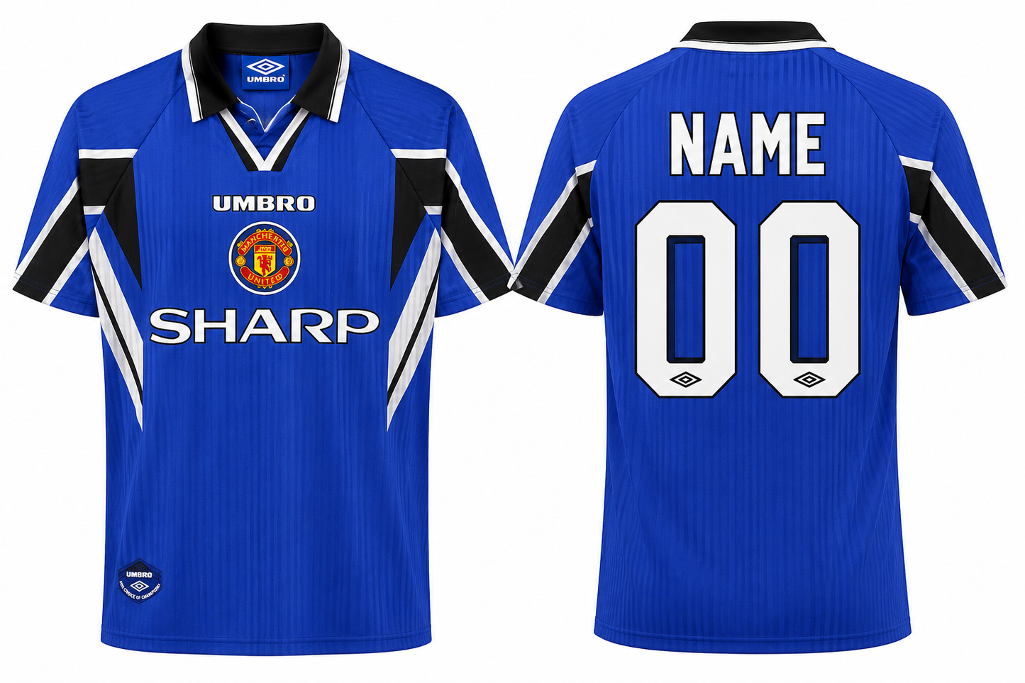 Jerseyjunction Manchester United 1996-97 Umbro Third Retro Jersey | Custom Name & Number