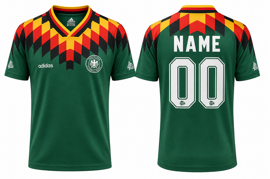 Jerseyjunction Germany World Cup 1994 Away Green Retro Jersey| Custom Name & Number