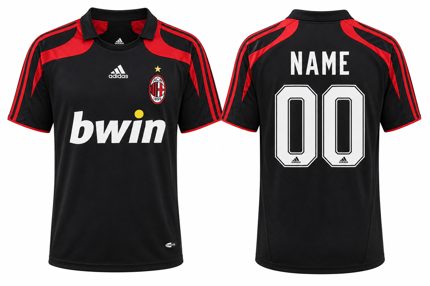 Jerseyjunction AC Milan 2007-08 Third Retro Jersey| Custom Name & Number